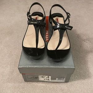 Prada size 7.5 Black Sandals